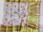 Baby Banarasi Pure Kora Organza Kadwa Saree