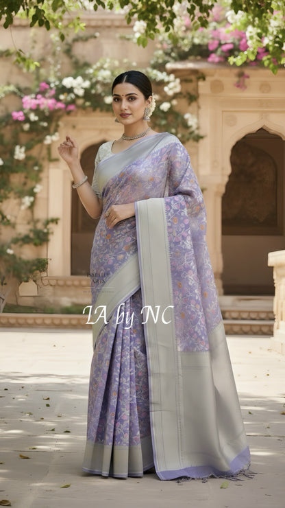 Ultra Banarasi Pure Khaddi Georgette Saree