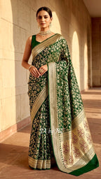Sacramento Banarasi Pure Khaddi Georgette Saree