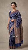 Space Banarasi Pure Chiffon Georgette Saree
