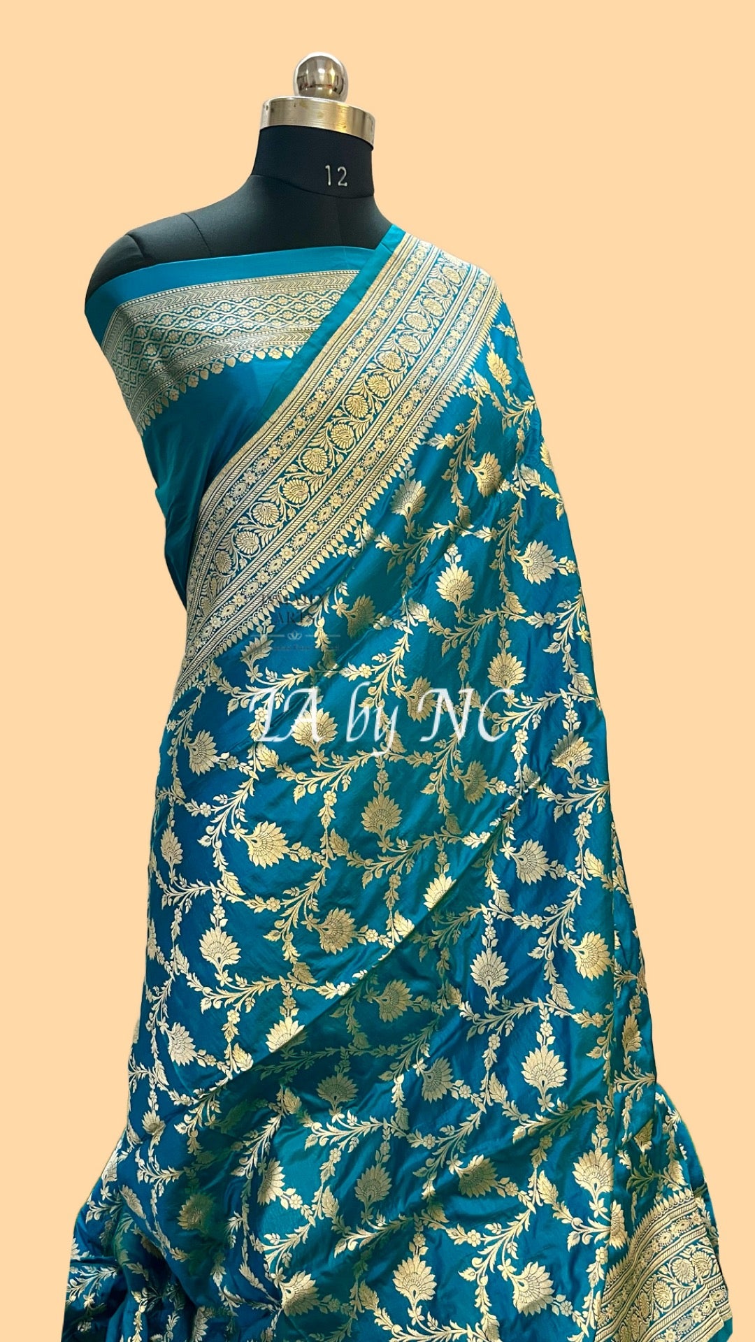 Prussian Banarasi Pure Katan Silk Pattu Saree