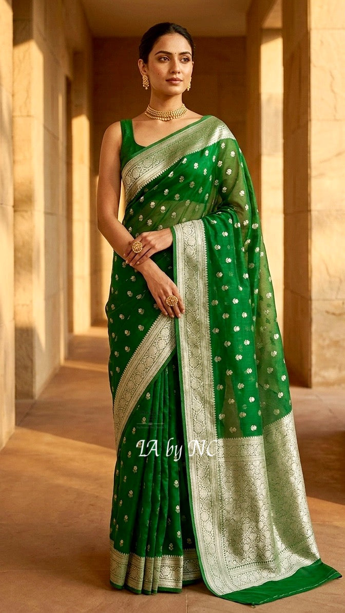 Forest Banarasi Pure Tissue Silk Saree