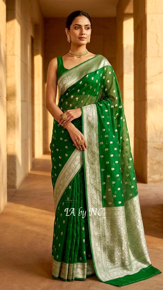 Forest Banarasi Pure Tissue Silk Saree