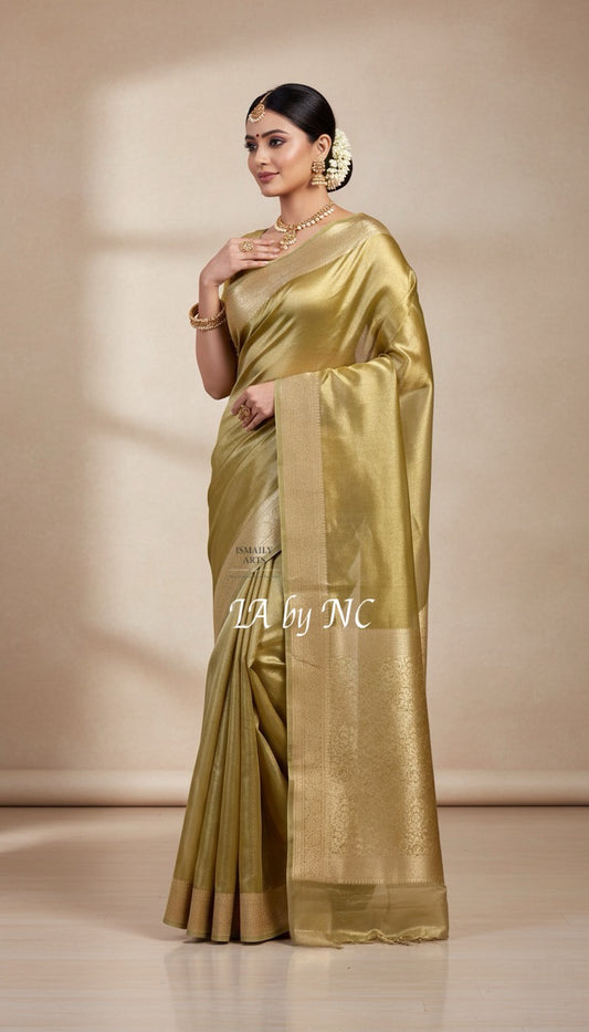 Trombone Banarasi Pure Tissue Silk Saree