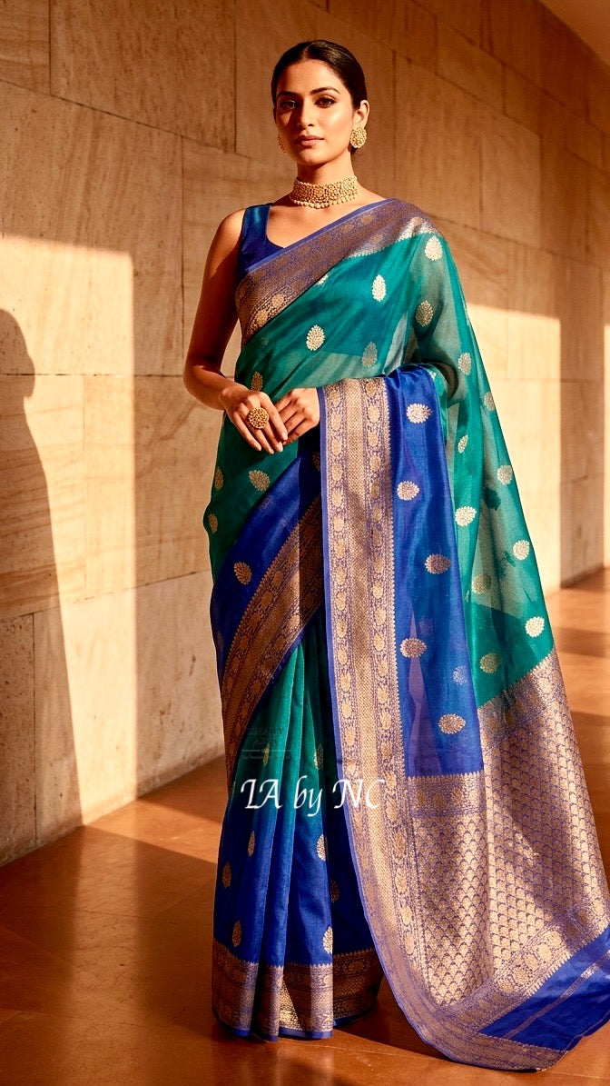 Royal Banarasi Pure Kora Silk Kadwa Saree