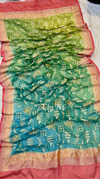 Banarasi Pure Khaddi Georgette Dupatta
