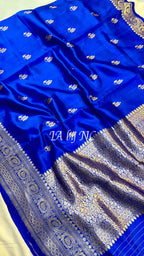 Royal Banarasi Pure Katan Silk Raw Mango Kadwa Saree