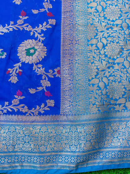 Banarasi Blend Khaddi Georgette Meena Saree