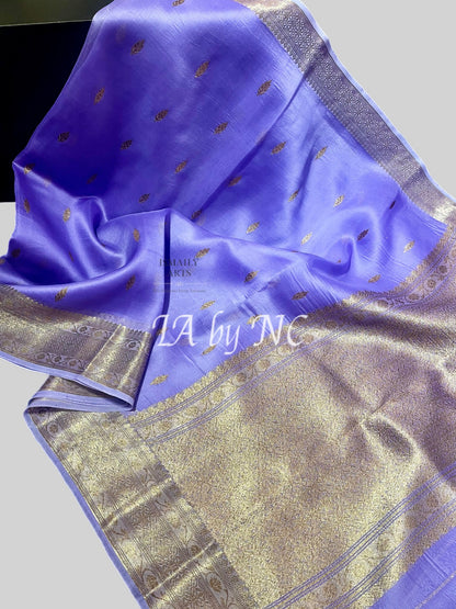Crocus Banarasi Pure Kora Silk Kadwa Saree