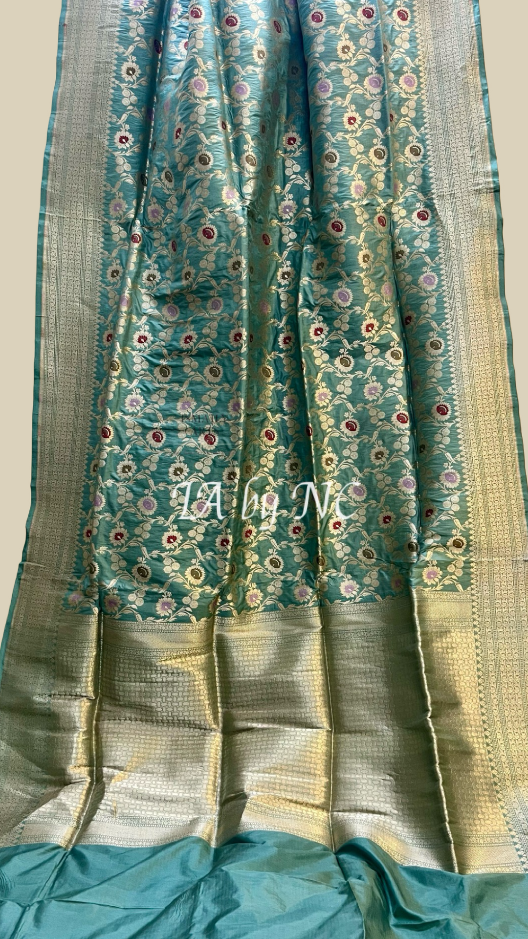 Jungle Banarasi Pure Katan Silk Meenakari Pattu Saree