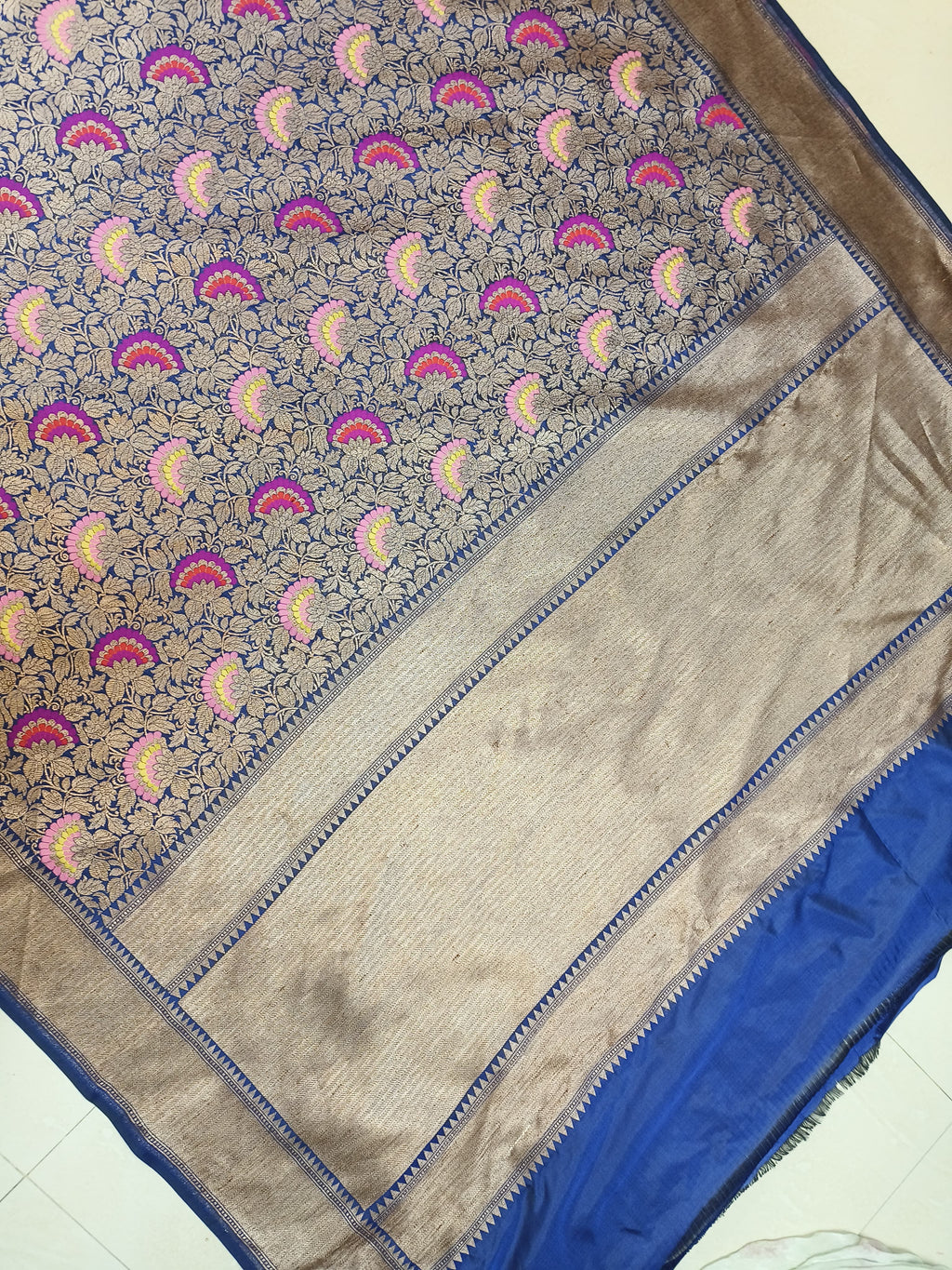 Nita Ambani’s Egyptian Banarasi Pure Katan Silk Meenakari Brocade Saree