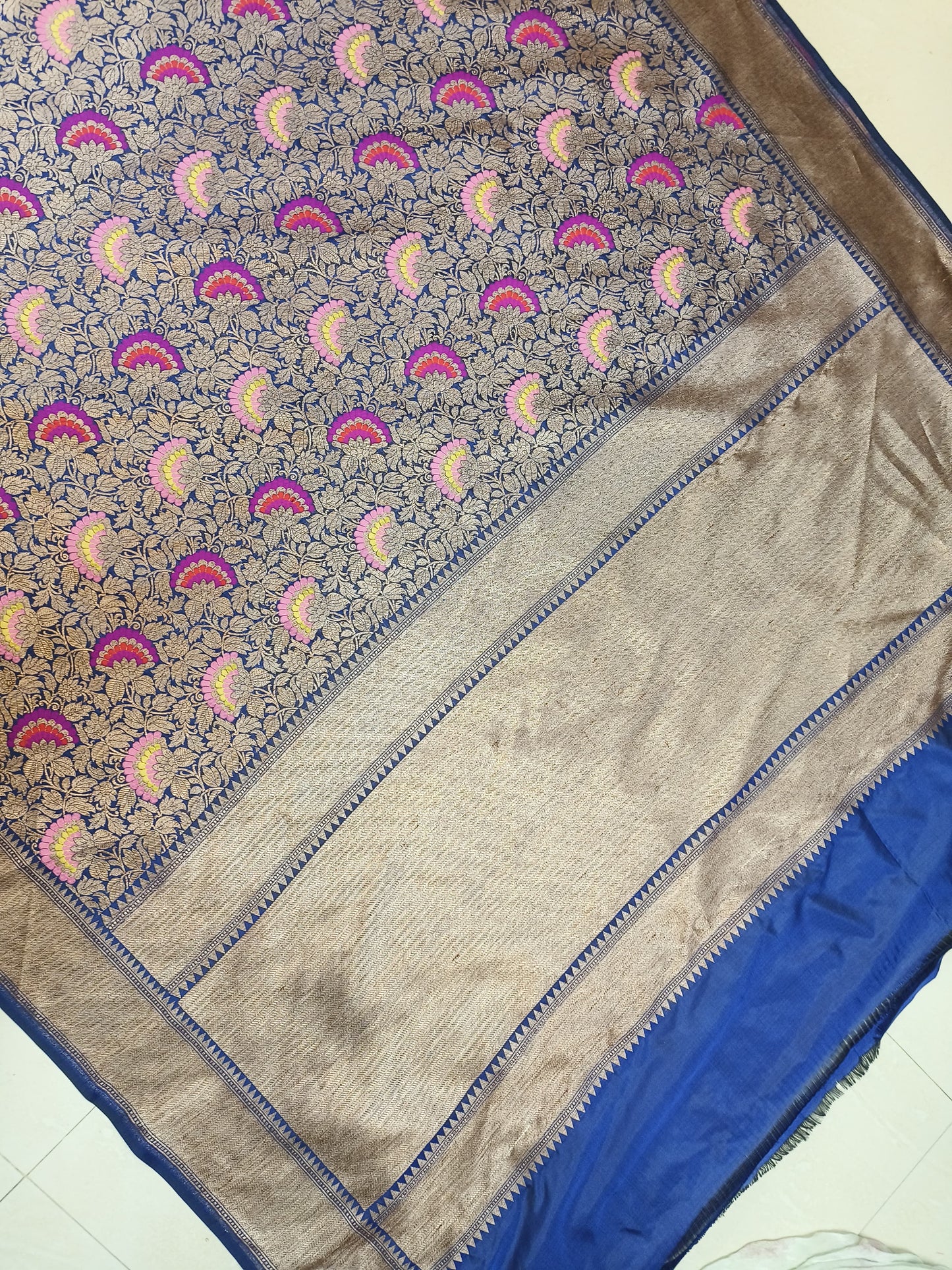 Nita Ambani’s Egyptian Banarasi Pure Katan Silk Meenakari Brocade Saree