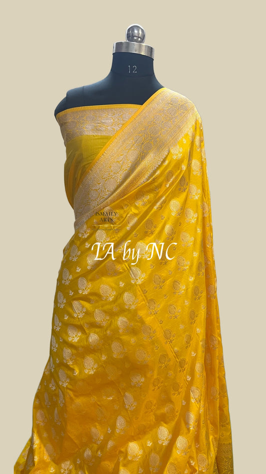 Bumblebee Banarasi Pure Katan Silk Pattu Saree