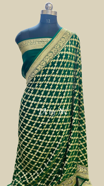 Sacramento Banarasi Pure Khaddi Georgette Saree
