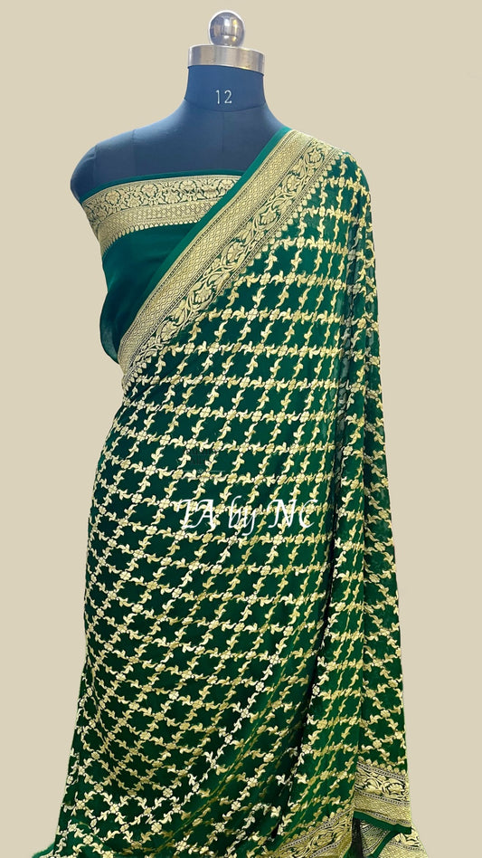 Sacramento Banarasi Pure Khaddi Georgette Saree