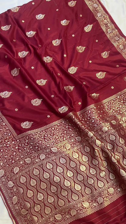 Banarasi Blend Pure Mashru Silk Saree
