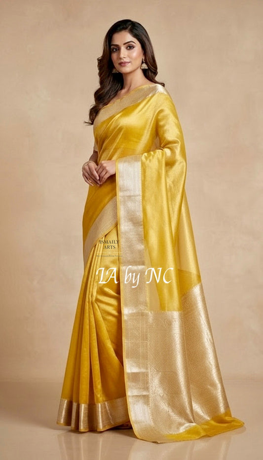 Amber Banarasi Pure Tissue Silk Saree