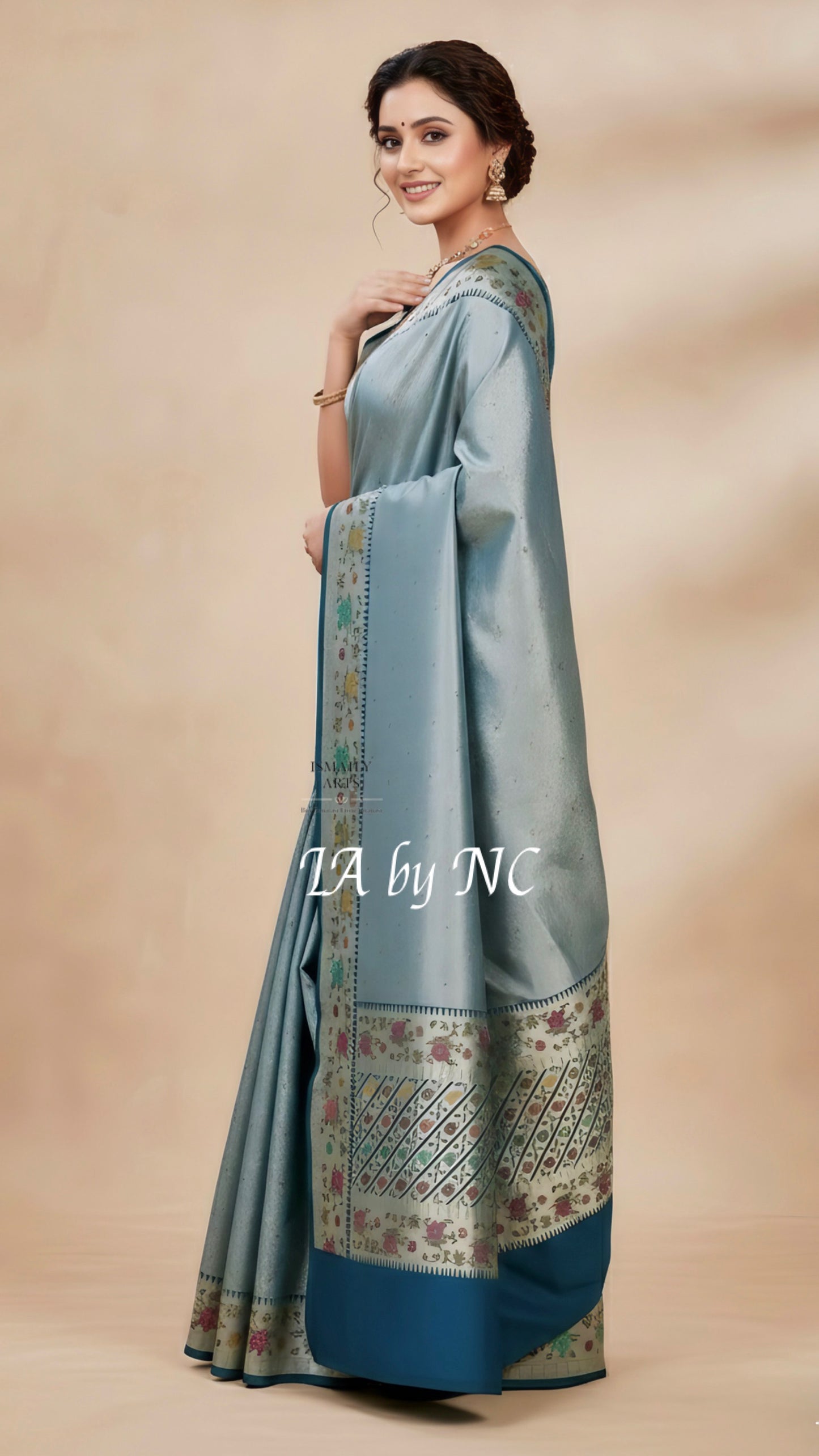 German Banarasi Pure Khaddi Tussar Georgette Brocade Saree