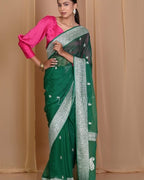 Sacramento Banarasi Pure Khaddi Georgette Kadwa Saree