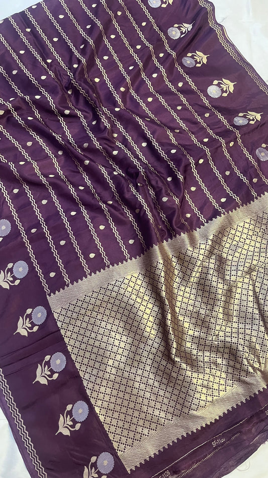 Banarasi Blend Pure Mashru Silk Saree