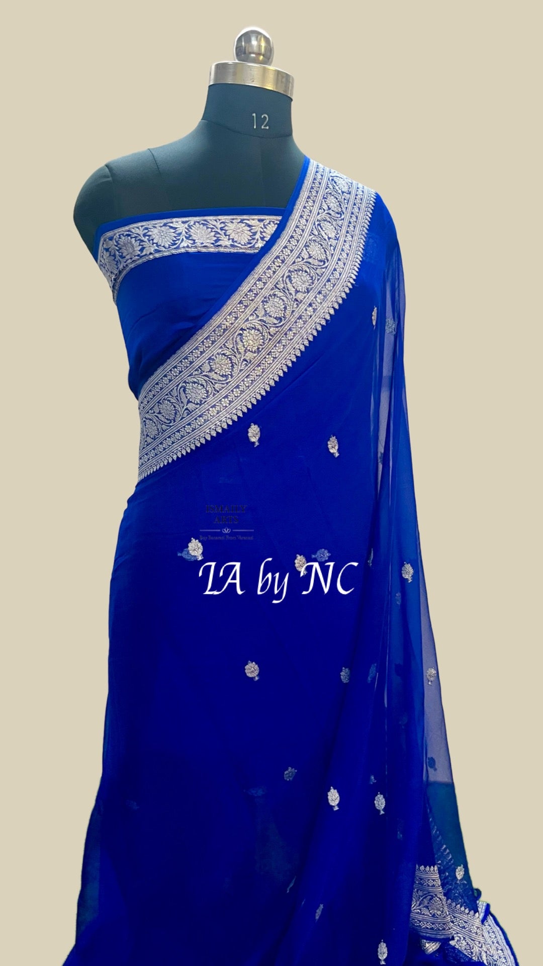 Royal Banarasi Pure Khaddi Georgette Kadwa Saree
