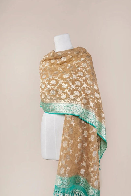 Banarasi Pure Khaddi Georgette Dupatta