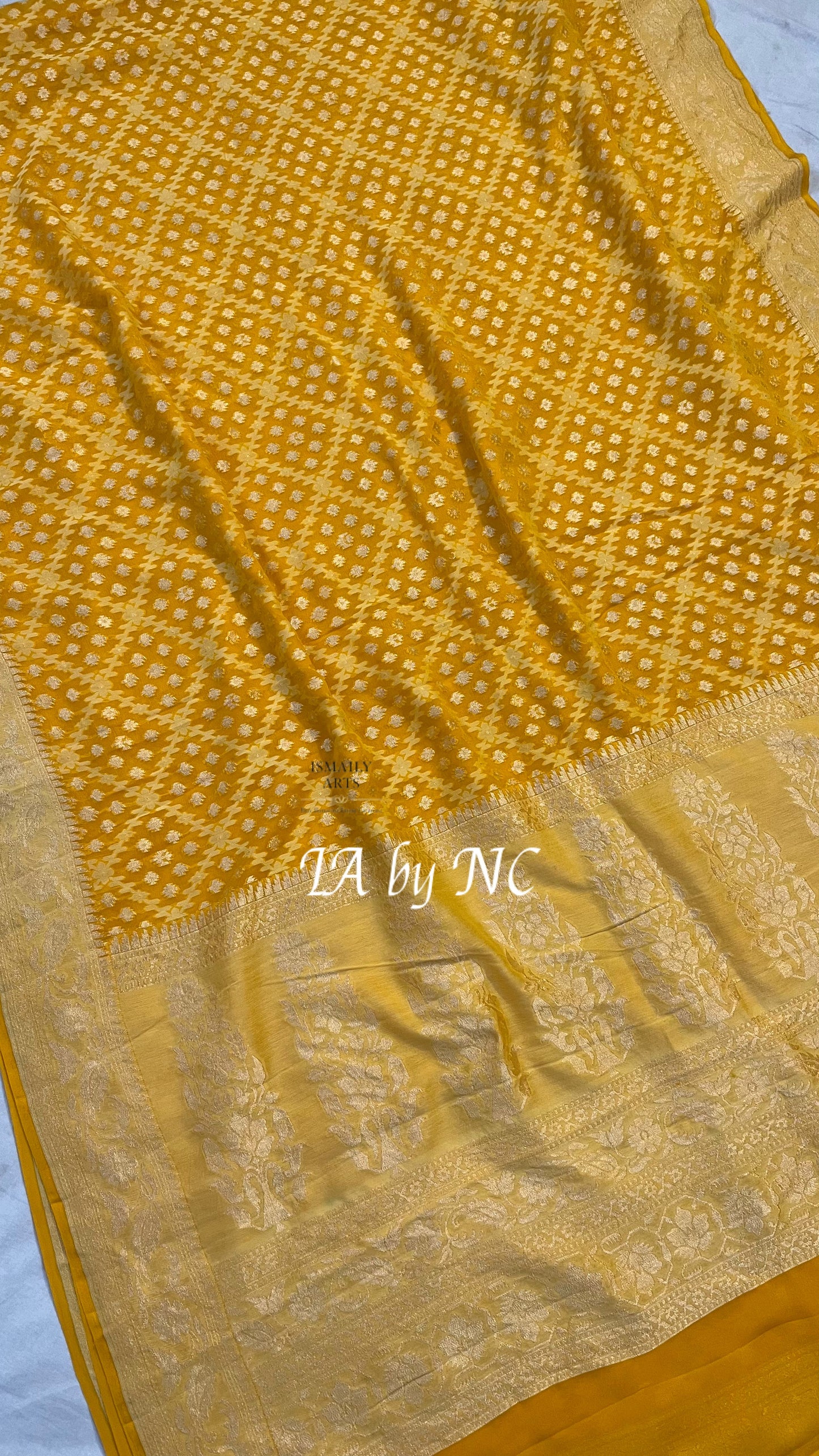 Tuscany Banarasi Pure Khaddi Georgette Saree