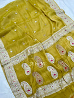 Devdas Banarasi Pure Khaddi Tissue Georgette Kadwa Saree