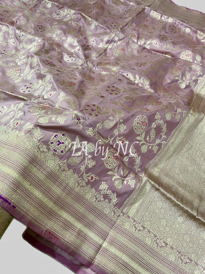 Thulian Banarasi Pure Katan Silk Meenakari Pattu Saree