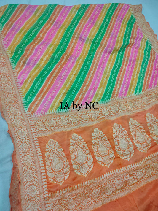 Rangkat Banarasi Pure Chiffon Georgette Saree