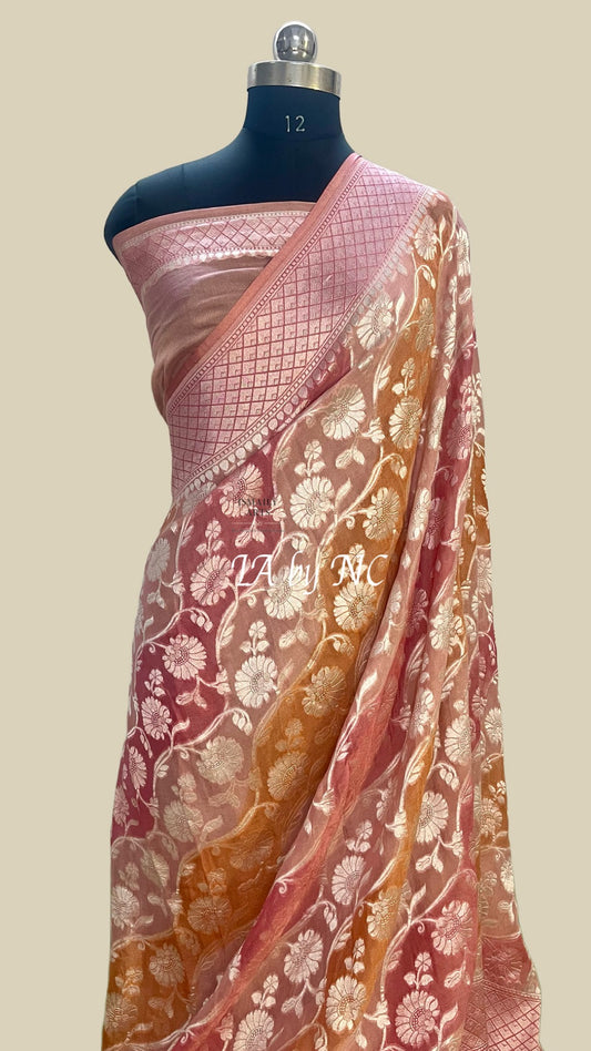 Banarasi Pure Khaddi Georgette Saree