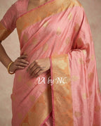 Punch Banarasi Pure Katan Silk Raw Mango Saree