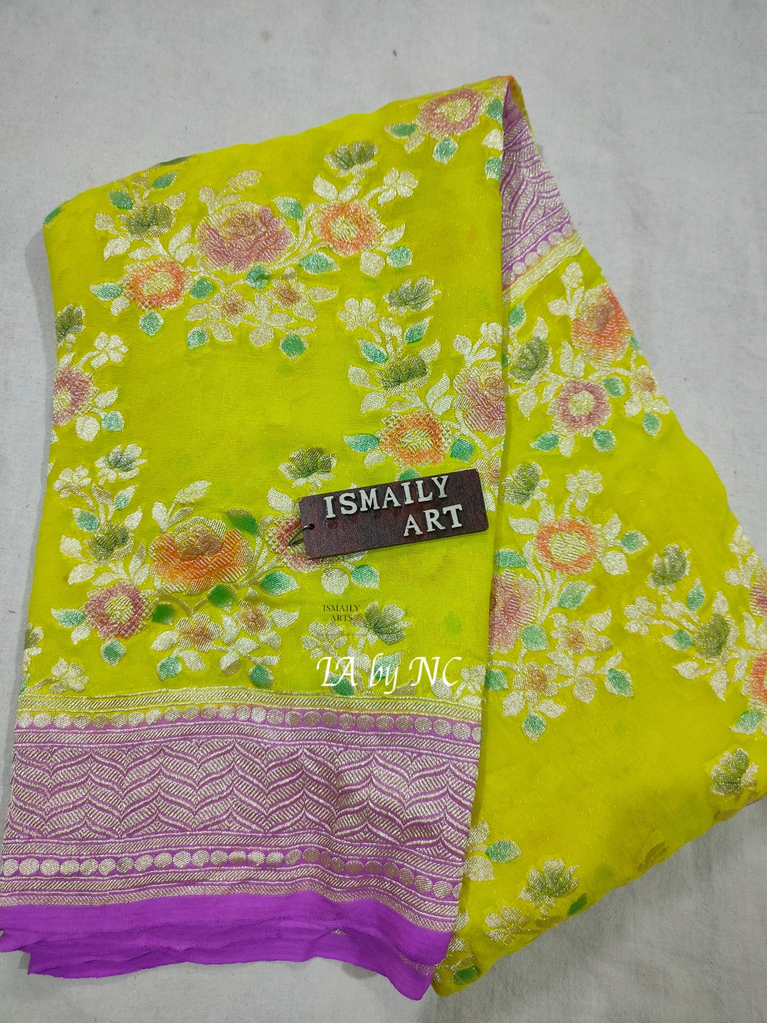 Banarasi Pure Khaddi Georgette Dupatta