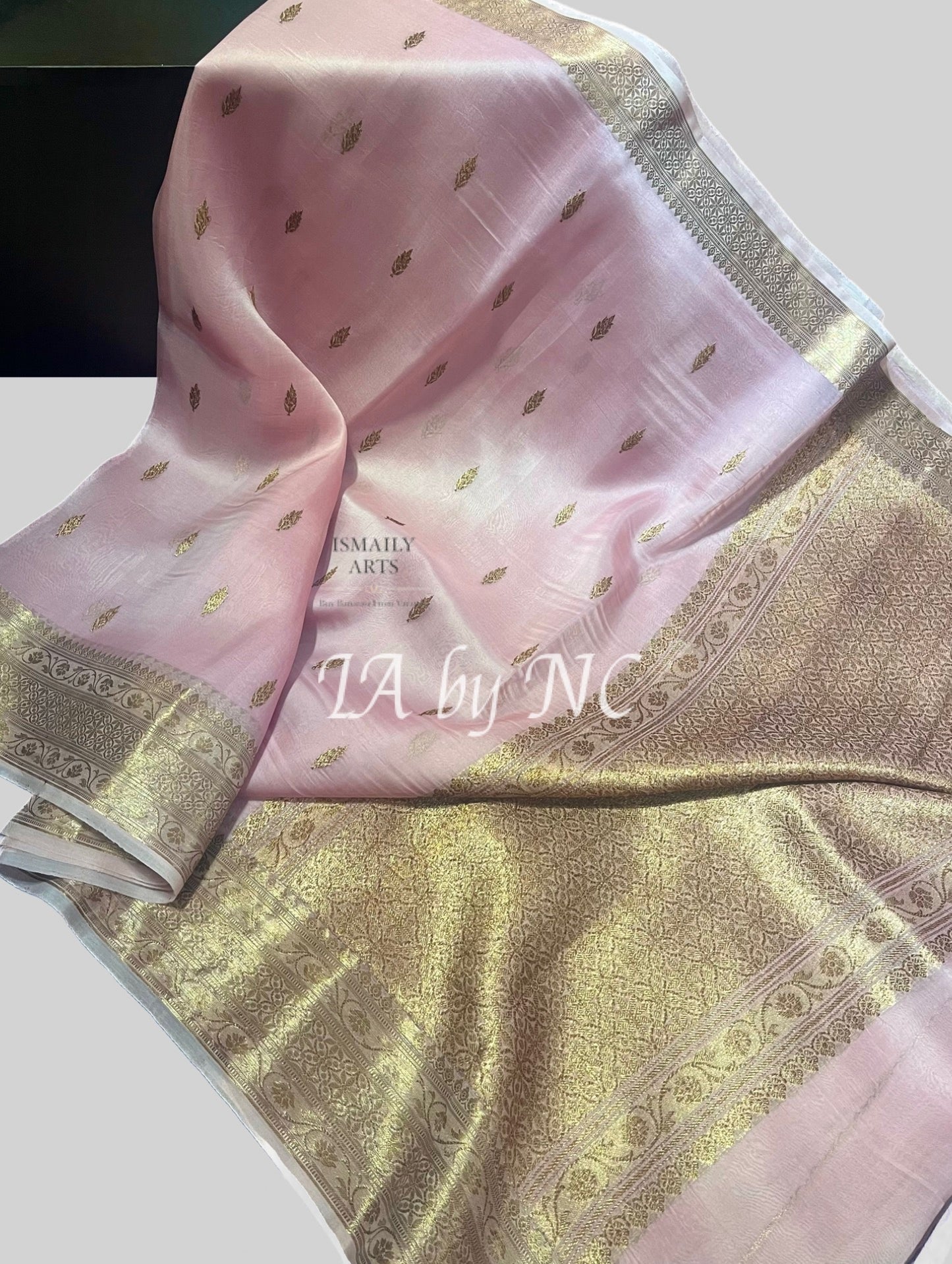 Baby Banarasi Pure Kora Silk Kadwa Saree
