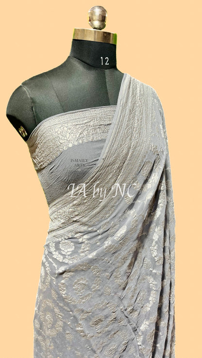 Thunder Banarasi Pure Khaddi Georgette Saree