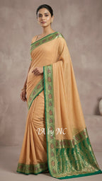 Dijon Banarasi Pure Khaddi Georgette Saree