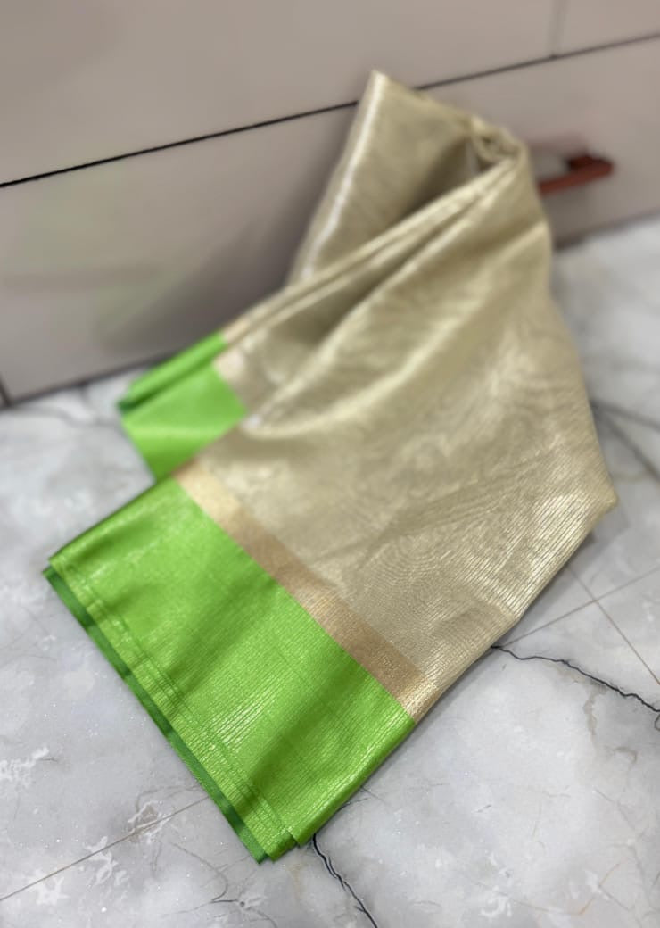 Nayanthara Inspired Banarasi Blend Tissue Brocade Saree