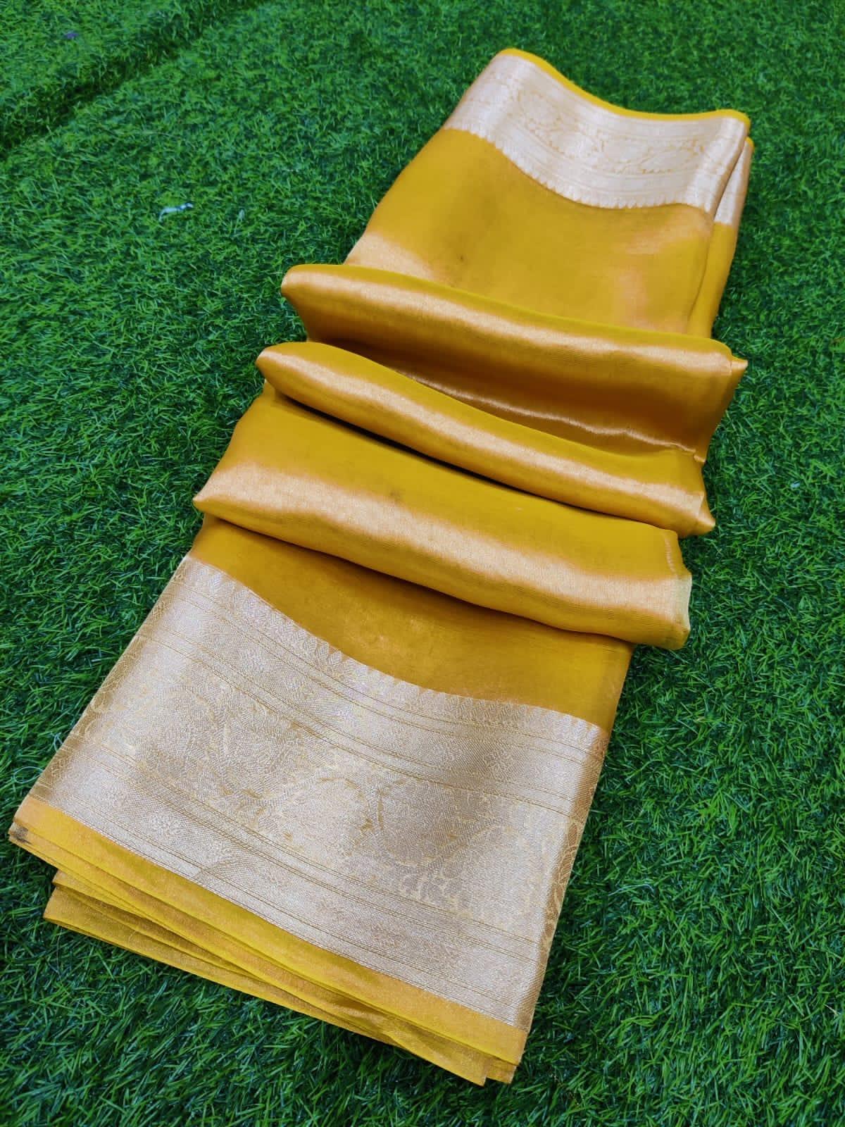 Amber Banarasi Pure Tissue Silk Saree