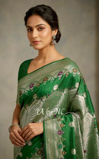 Sacramento Banarasi Pure Khaddi Tussar Georgette Designer Saree