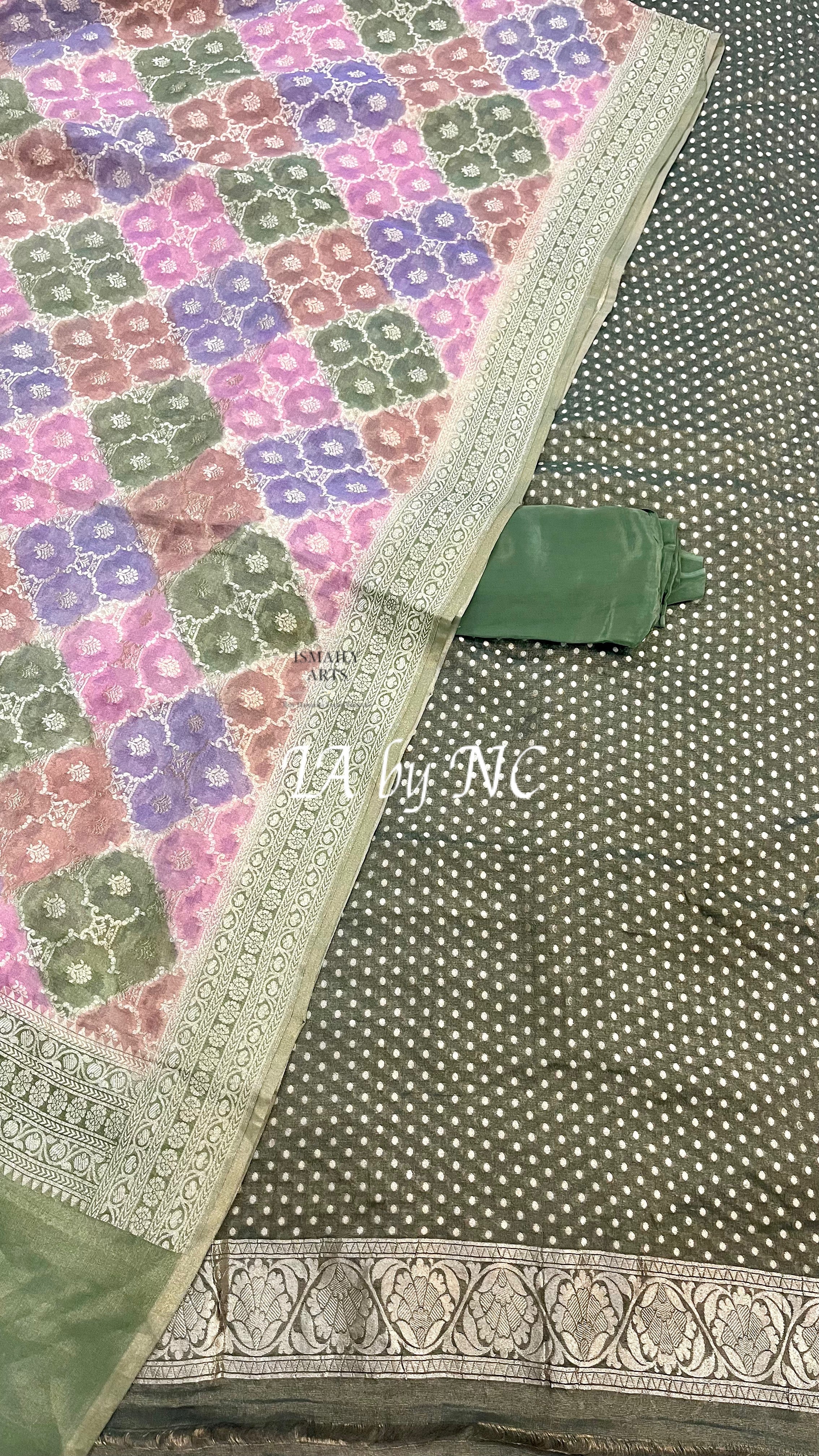Sacramento Banarasi Pure Khaddi Tissue Georgette Dress Materials