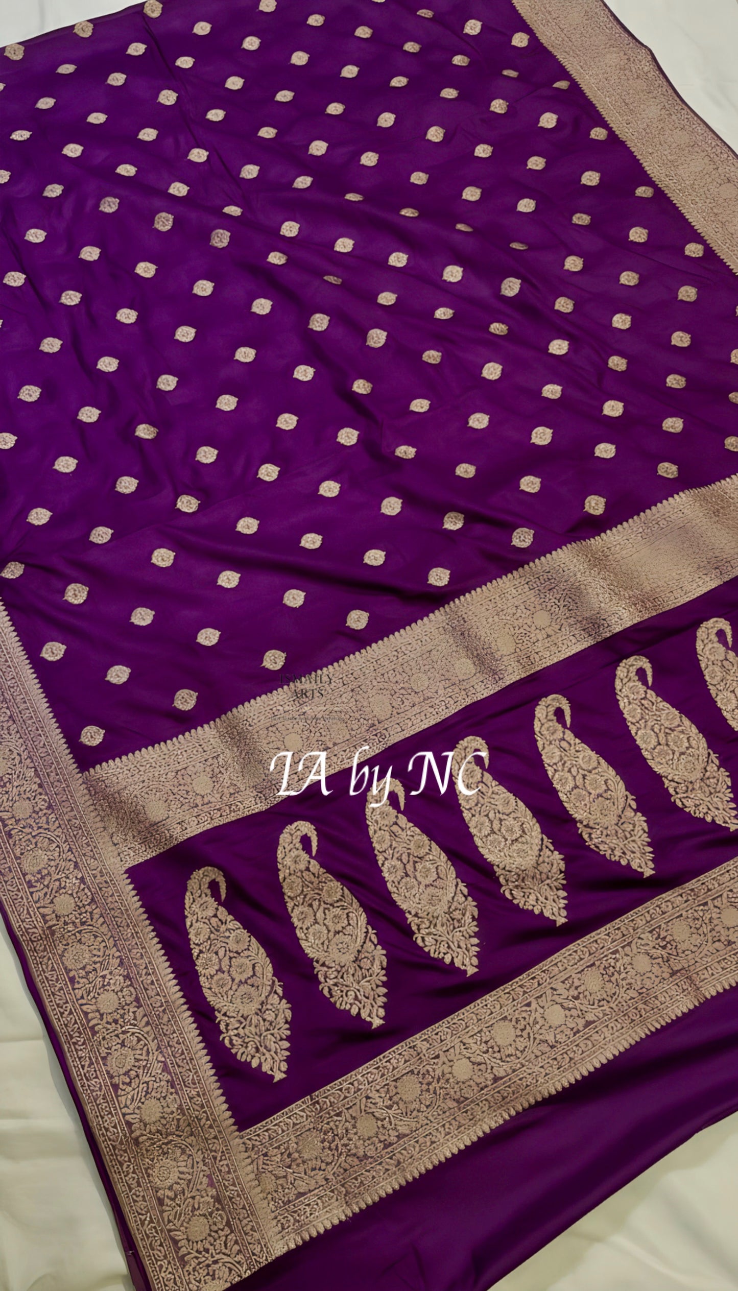 Byzantine Banarasi Mashru Katan Silk Saree