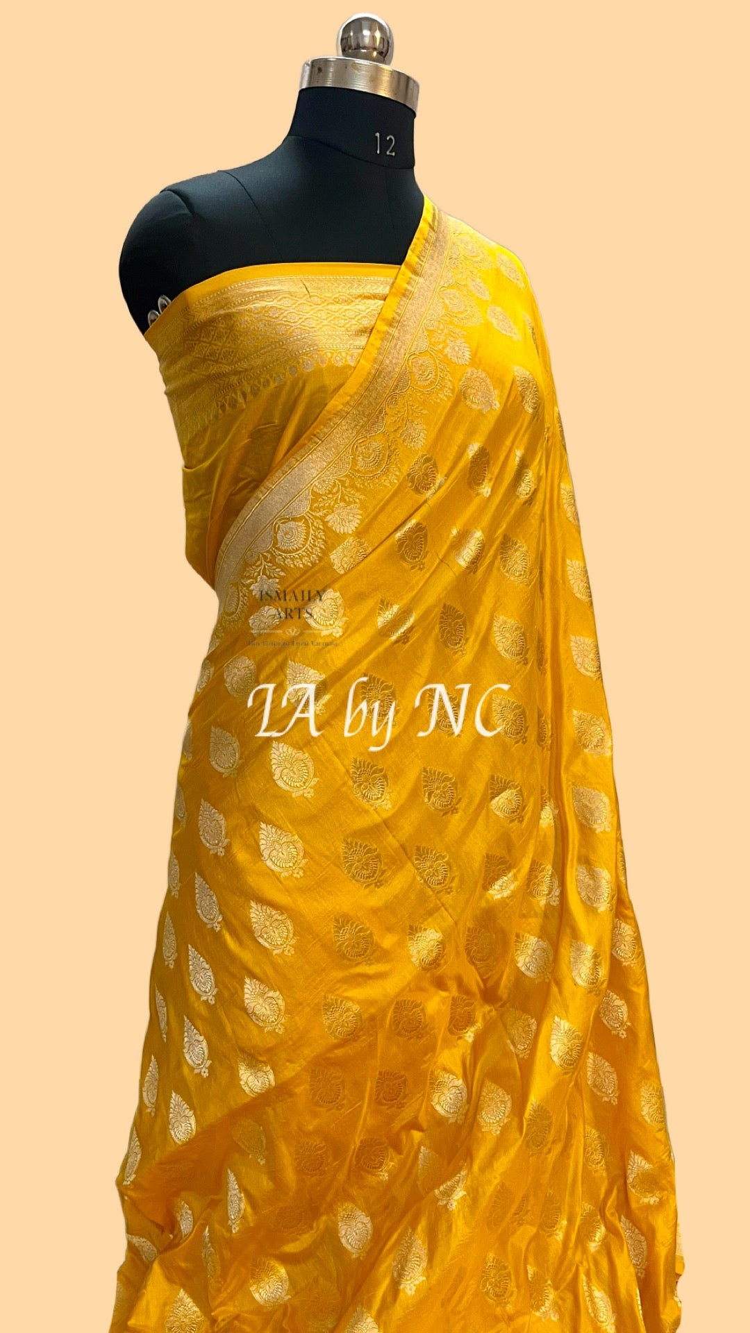 Gold Banarasi Pure Katan Silk Pattu Saree