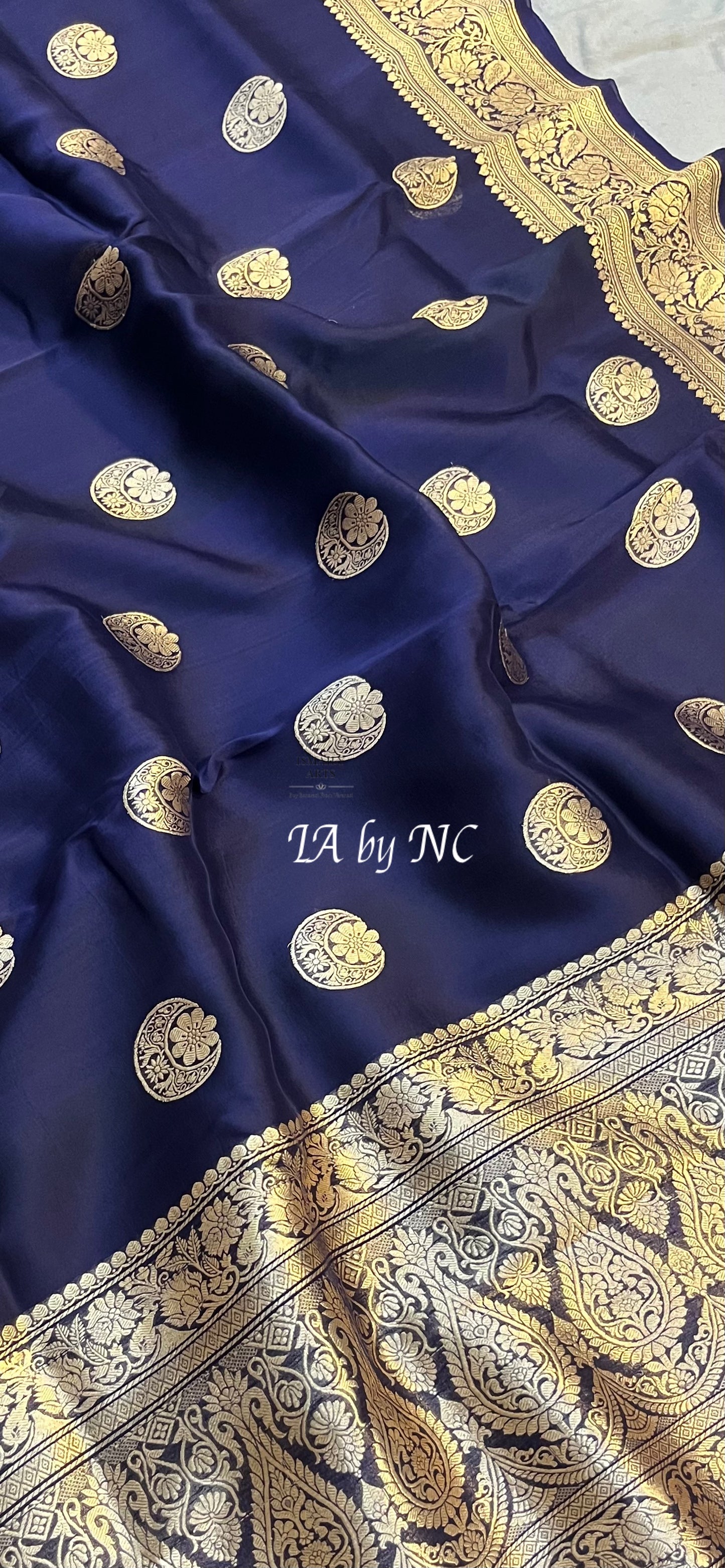 Space Banarasi Pure Kora Silk Kadwa Saree