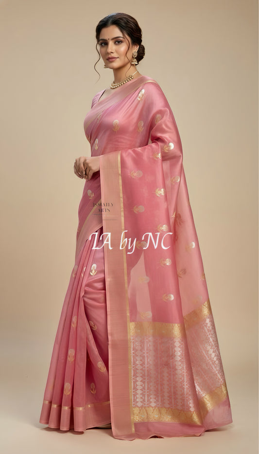 Thulian Banarasi Pure Kora Silk Saree