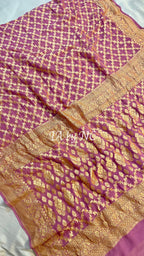 Thulian Banarasi Pure Khaddi Georgette Saree