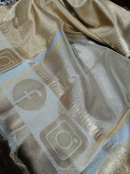 Banarasi Tissue Silk Social Media Saree