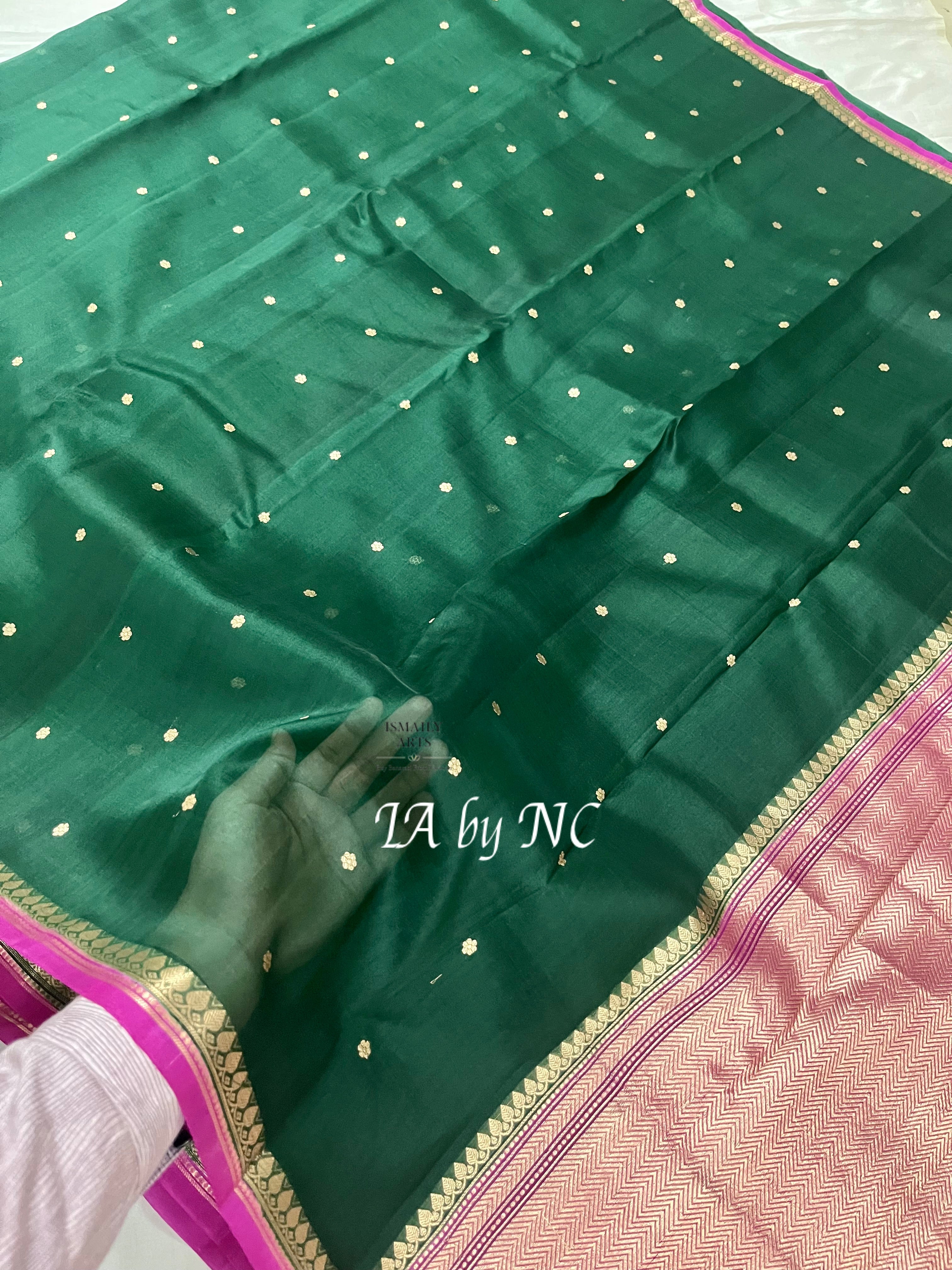 Sacramento Banarasi Pure Kora Silk Kadwa Saree