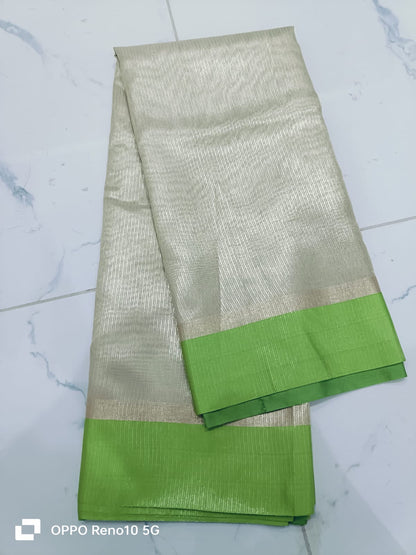 Nayanthara Inspired Banarasi Blend Tissue Brocade Saree