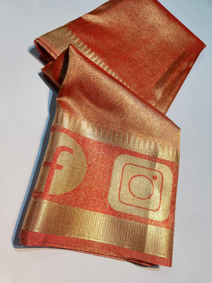 Banarasi Tissue Silk Social Media Saree