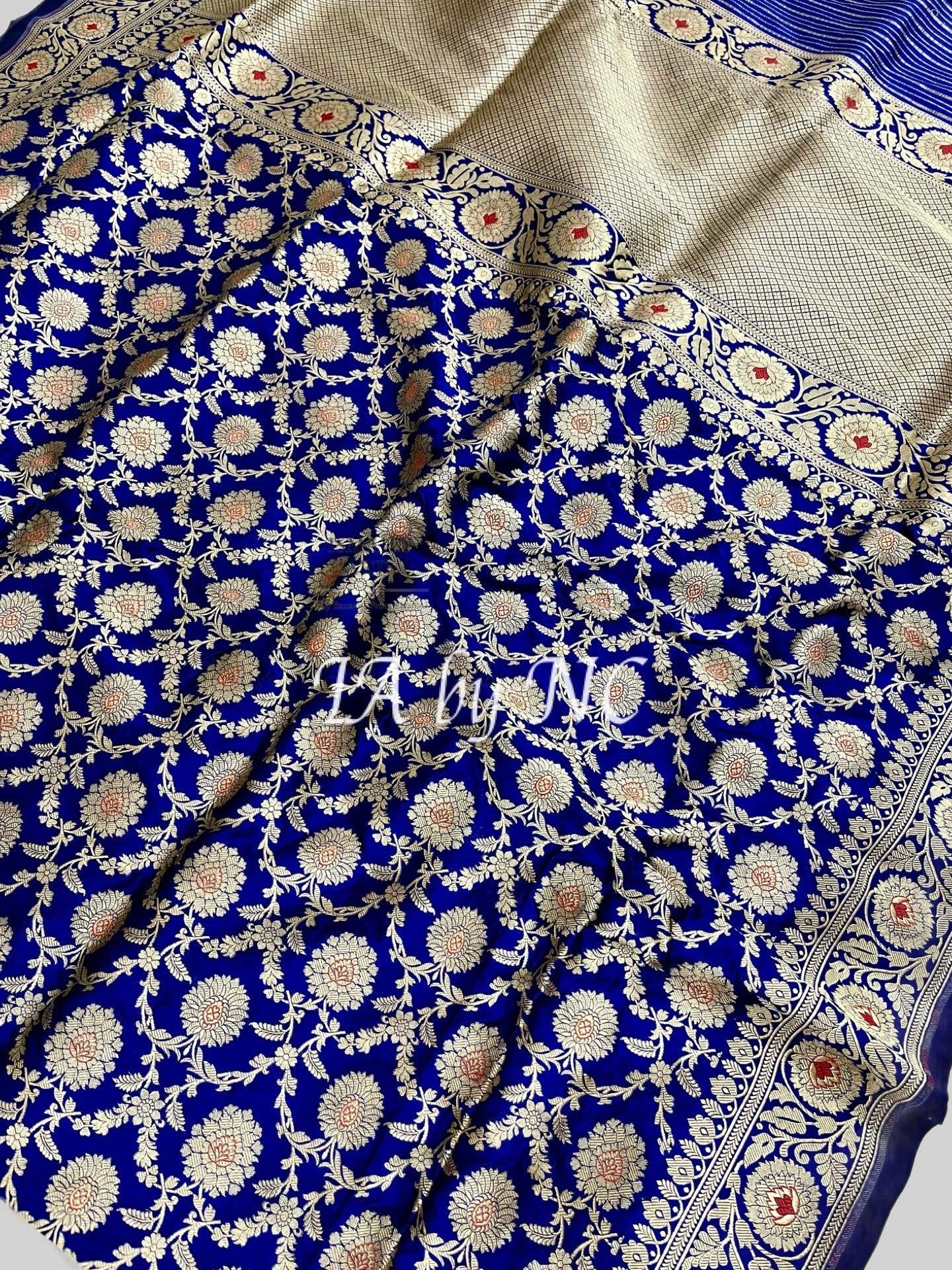 Nita Ambani inspired Royal Banarasi Pure Katan Silk Meenakari Pattu Saree